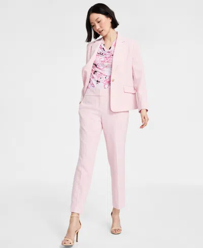 Kasper Women's Stretch-crepe Straight-leg Pants, Regular & Petite In Tutu Pink