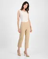 Kasper Women's Stretch Twill Pull-on Cropped Pants, Regular & Petite Sizes
