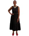Kasper Women's Tiered Midi Dress, Regular & Plus Sizes
