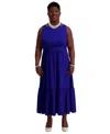 Kasper Women's Tiered Midi Dress, Regular & Plus Sizes