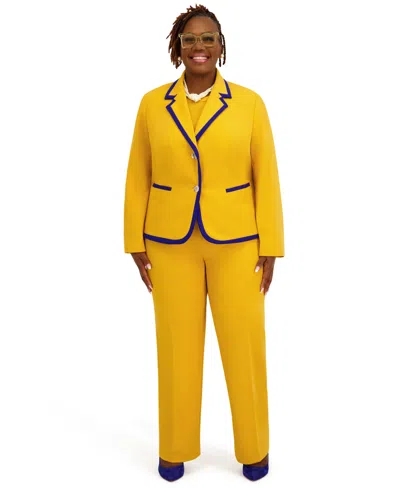 Kasper Women's Two-button Long-sleeve Jacket In Transparent