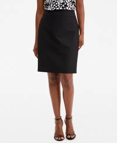 Kasper Women's Washable Bi-stretch Back-zipper Pencil Skirt In Multi