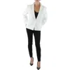 Kasper Crepe One-button Blazer In White
