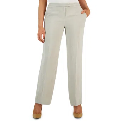Kasper Womens Deep Pocket Crepe Dress Pants In Multi