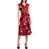 Kasper Women's Cowl-neck Sleeveless Midi Dress, Regular And Petite Sizes In Multi