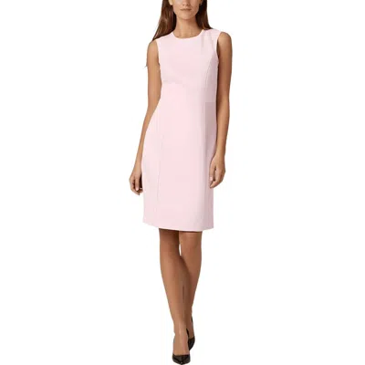 Kasper Womens Formal Knee Length Sheath Dress In Pink