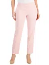 Kasper Plus Size Melange Crepe Wide-leg Pull-on Pants In Pink