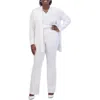 Kasper Plus Size Collarless Open-front Long-sleeve Jacket In White