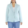 Kasper Womens Pocket Polyester One-button Blazer