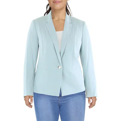 Kasper Womens Pocket Polyester One-button Blazer
