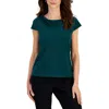 Kasper Womens Solid Polyester Blouse In Green