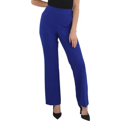Kasper Womens Solid Polyester Dress Pants In Blue