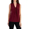 Kasper Women's Knot-front Sleeveless Blouse In Multi