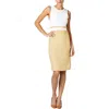 Kasper Womens Two Tone Polyester Sheath Dress