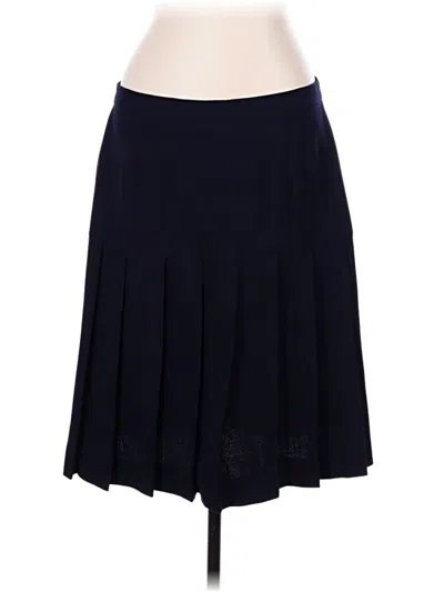 Pre-owned Kasper Wool Skirt In Blue