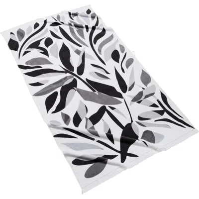 Kassatex Alameda Cotton Velour Beach Towel In Gray