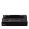 Kassatex Athenas Marble Soap Dish In Black/gold