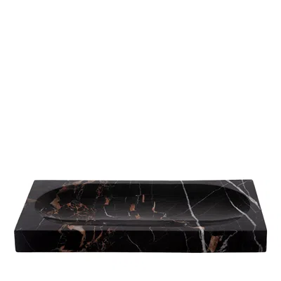 Kassatex Athenas Marble Tray In Black Gold