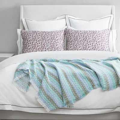 Kassatex Boudoir Throw Blanket In Blue