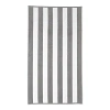 Kassatex Cabana Stripe Beach Towel In Grey