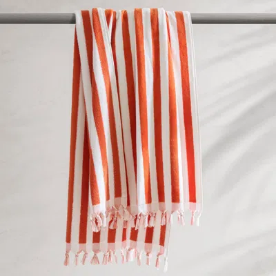 Kassatex Cannes Beach Towels In Orange