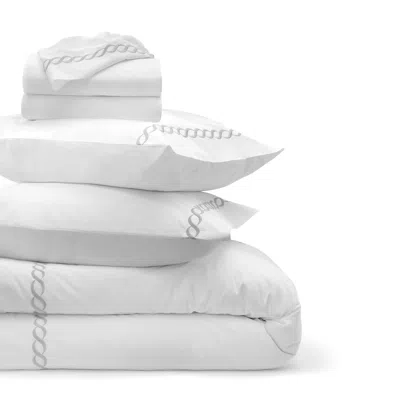 Kassatex Catena Embroidered Percale Bedding Bundle In White