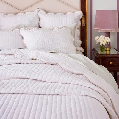 Kassatex Chairish Quilted Coverlet In White
