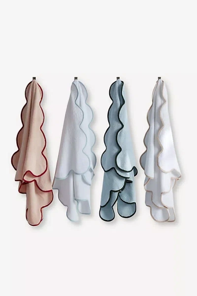 Kassatex Chairish Scallop Edge Bath Towel Collection In Multi