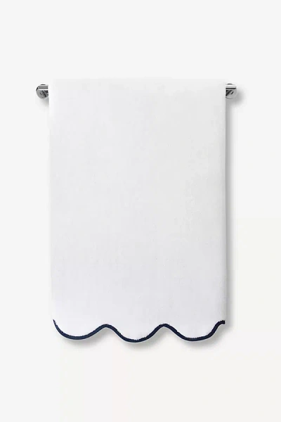 Kassatex Chairish Scallop Edge Bath Towel Collection In White