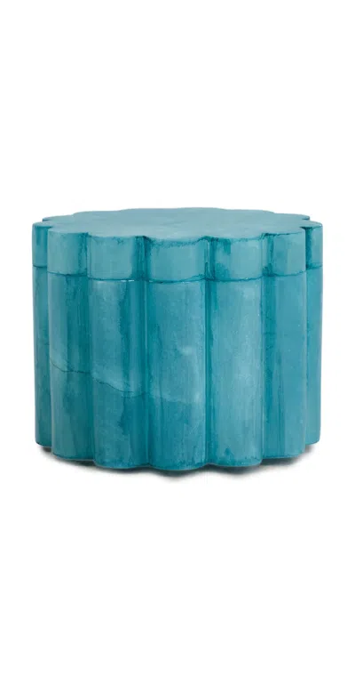 Kassatex Cotton Jar Azure In Blue