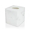 Kassatex Marmol Tissue Holder In White/black