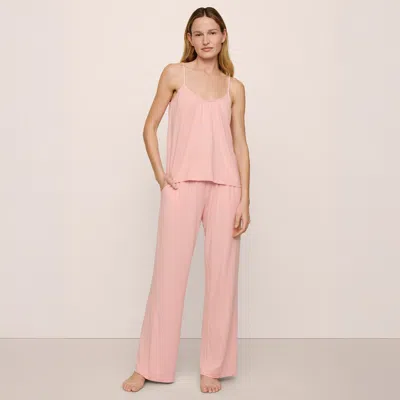 Kassatex Eberjey Gisele Cami And Pant Pj Set In Pink