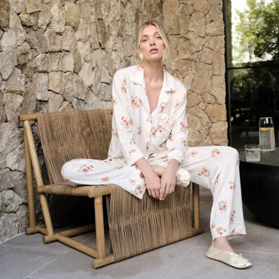 Kassatex Eberjey Gisele Long Pj Set In White