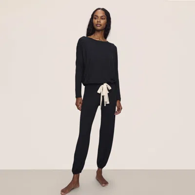 Kassatex Eberjey Gisele Modal Slouchy Set In Black