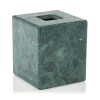Kassatex Esmeralda Tissue Holder In Green Marble