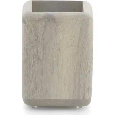 Kassatex Fiji Mango Wood Tumbler In Gray