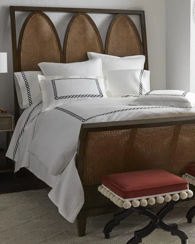 Kassatex Full/queen Catena Flat Sheet In White