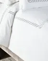 Kassatex Full/queen Catena Flat Sheet In Silver