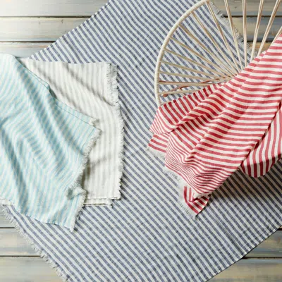 Kassatex Holbox Linen Beach Blankets In Multi
