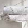 Kassatex Iris Block Quilt In White