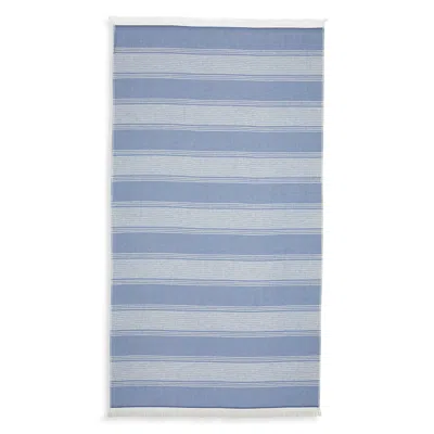 Kassatex Isola Cotton Beach Towel In Light Blue White