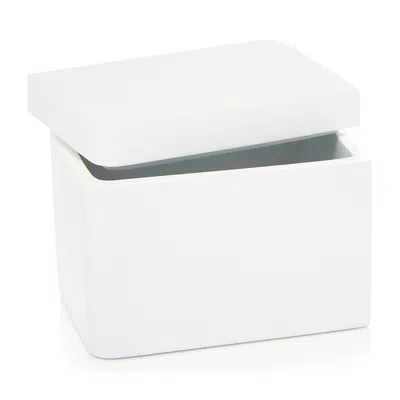 Kassatex Lacca Cotton Jar In White