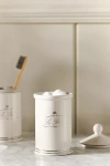 Kassatex Le Bain Porcelain Cotton Jar In White