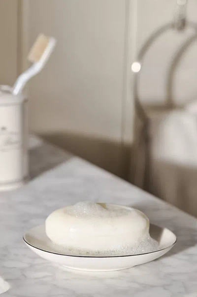 Kassatex Le Bain Porcelain Soap Dish In White