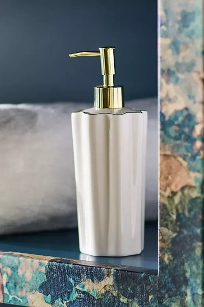 Kassatex Le Marais Bath Dispenser In White