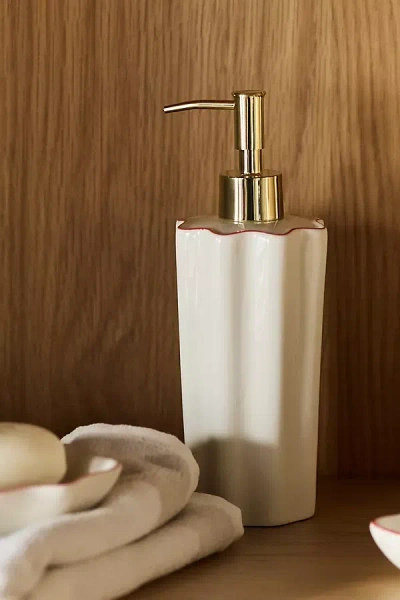 Kassatex Le Marais Bath Dispenser In White