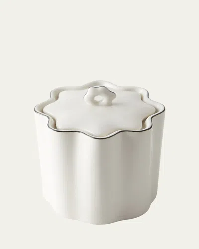 Kassatex Le Marais Cotton Jar In White
