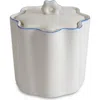 Kassatex Le Marais Porcelain Cotton Ball Jar In White