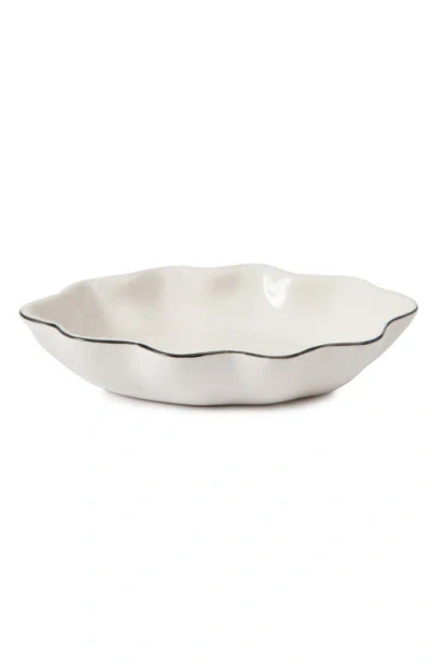 Kassatex Le Marais Porcelain Soap Dish In White/ Black
