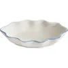 Kassatex Le Marais Porcelain Soap Dish In White/cornflower Blue